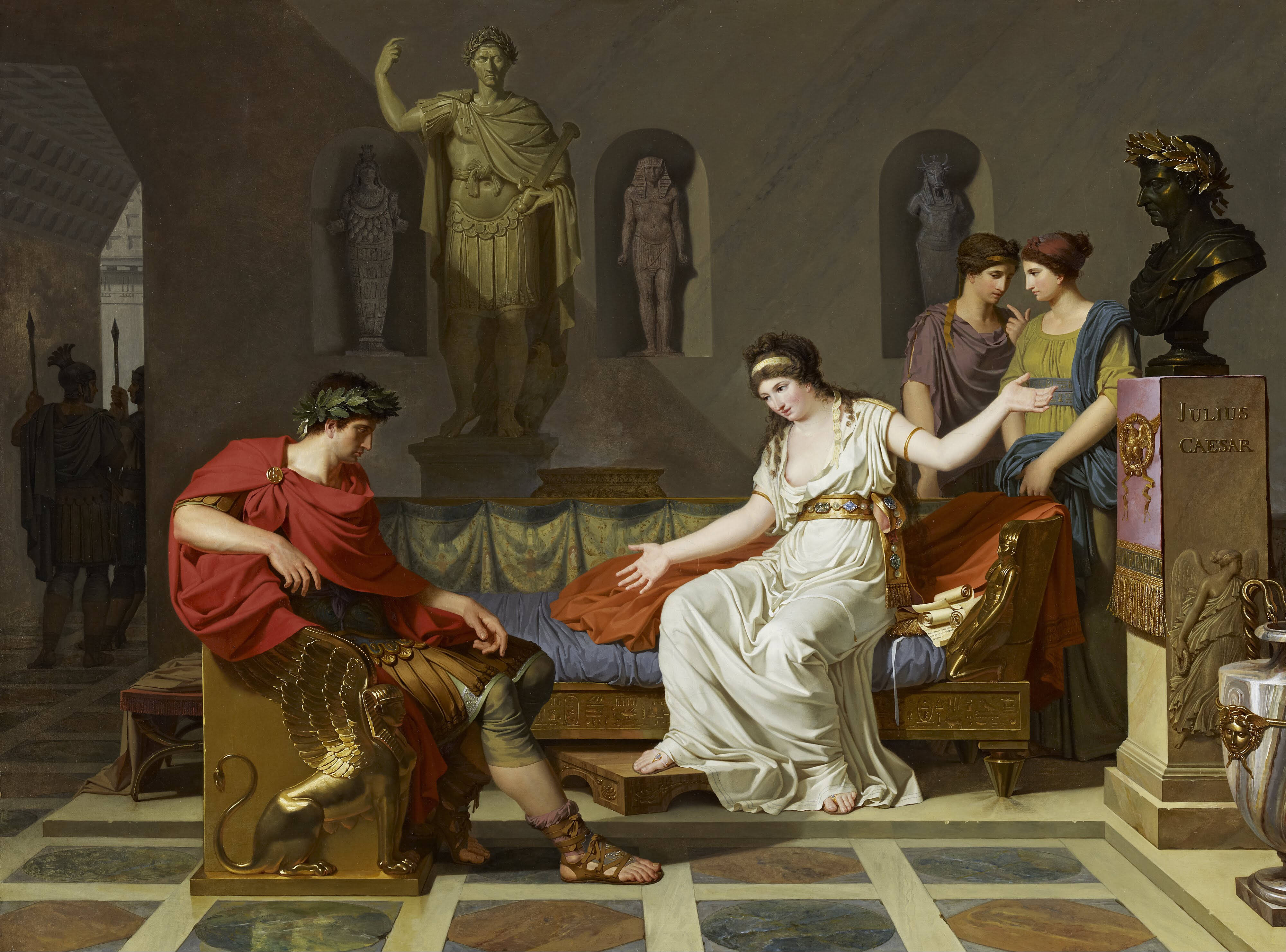Луи Гофье «Клеопатра и Октавиан», 1787 год, Национальная галерея Шотландии.