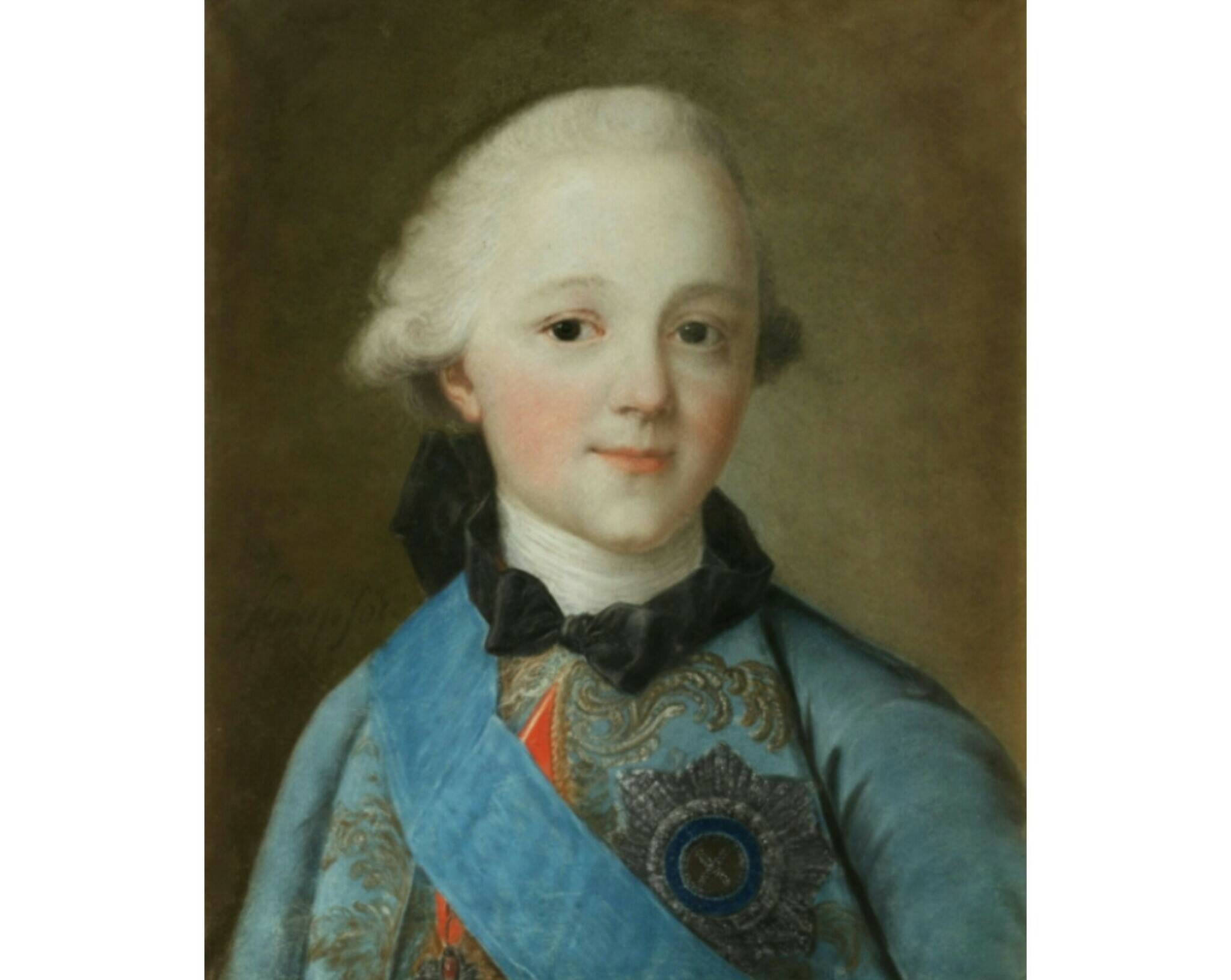 Жан Сансуа «Портрет великого князя Павла Петровича», не ранее 1764 года. @ Государственный Русский музей