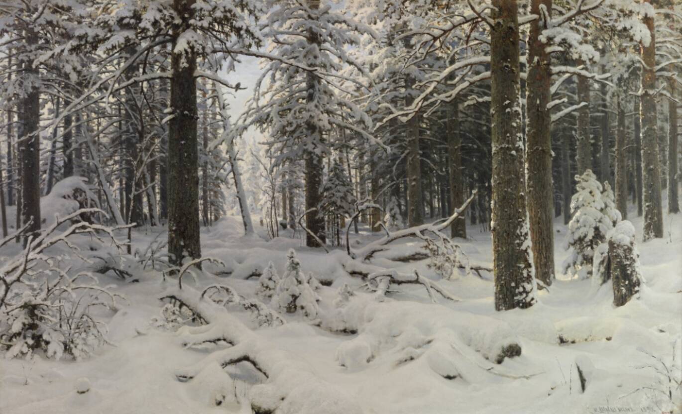 И.И. Шишкин «Зима», 1890 год. @ Государственный Русский музей