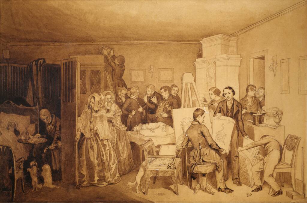 «Следствие кончины Фидельки», 1844 год. Из собрания Третьяковской галереи