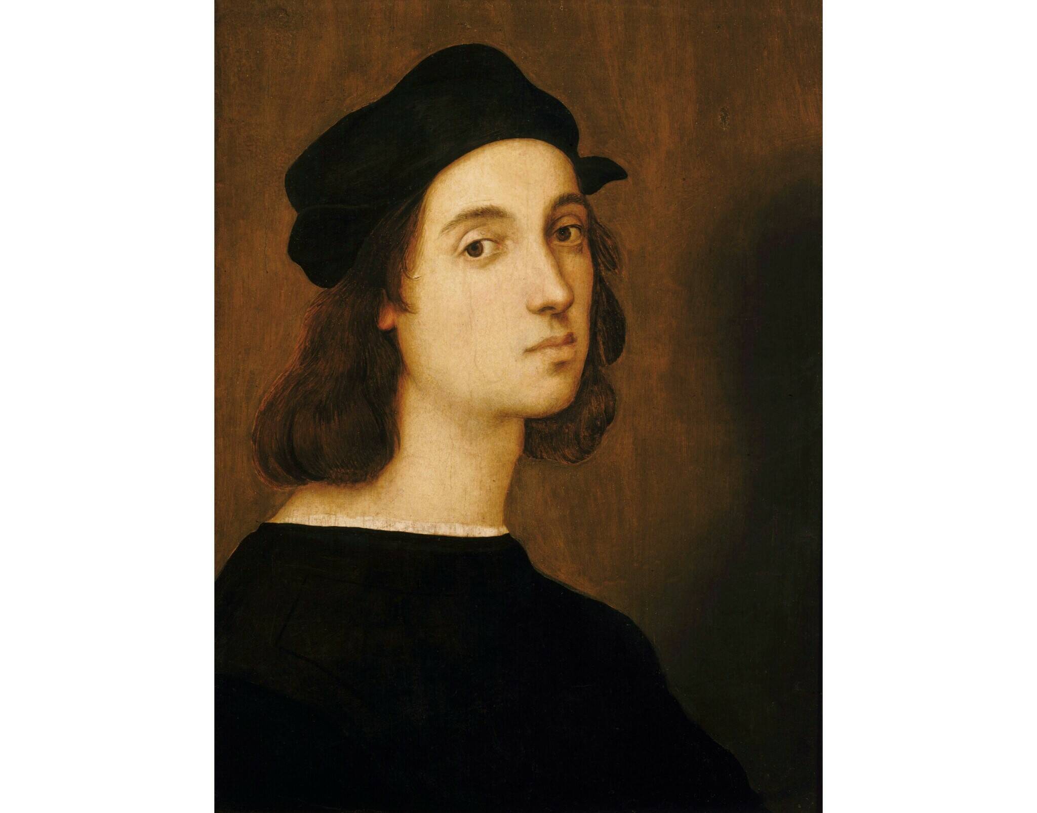 Автопортрет Рафаэля, 1504-1506 гг. Галерея Уффици, Флоренция, Италия.