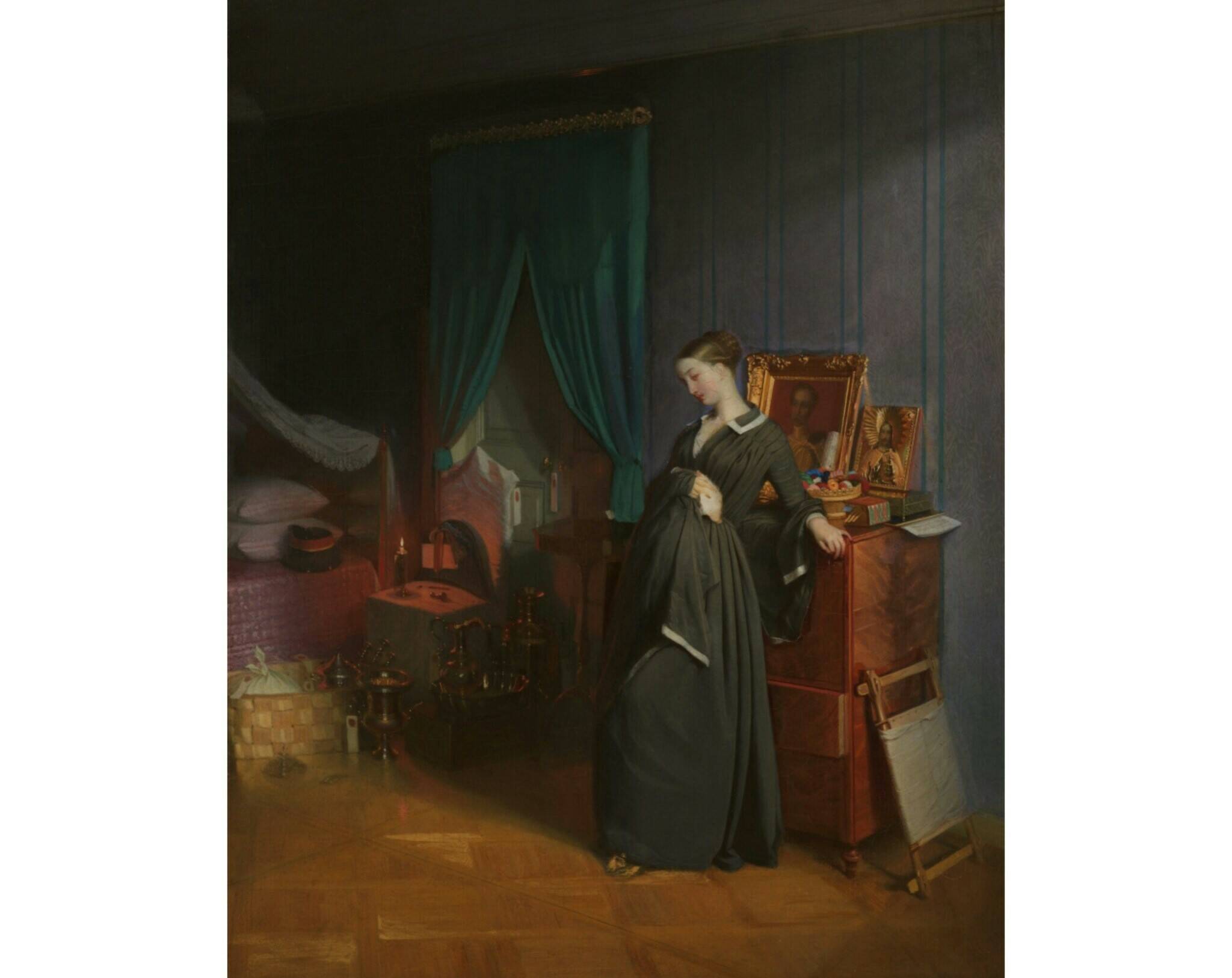 «Вдовушка (с лиловыми обоями)», 1851-1852 гг. Из собрания Третьяковской галереи