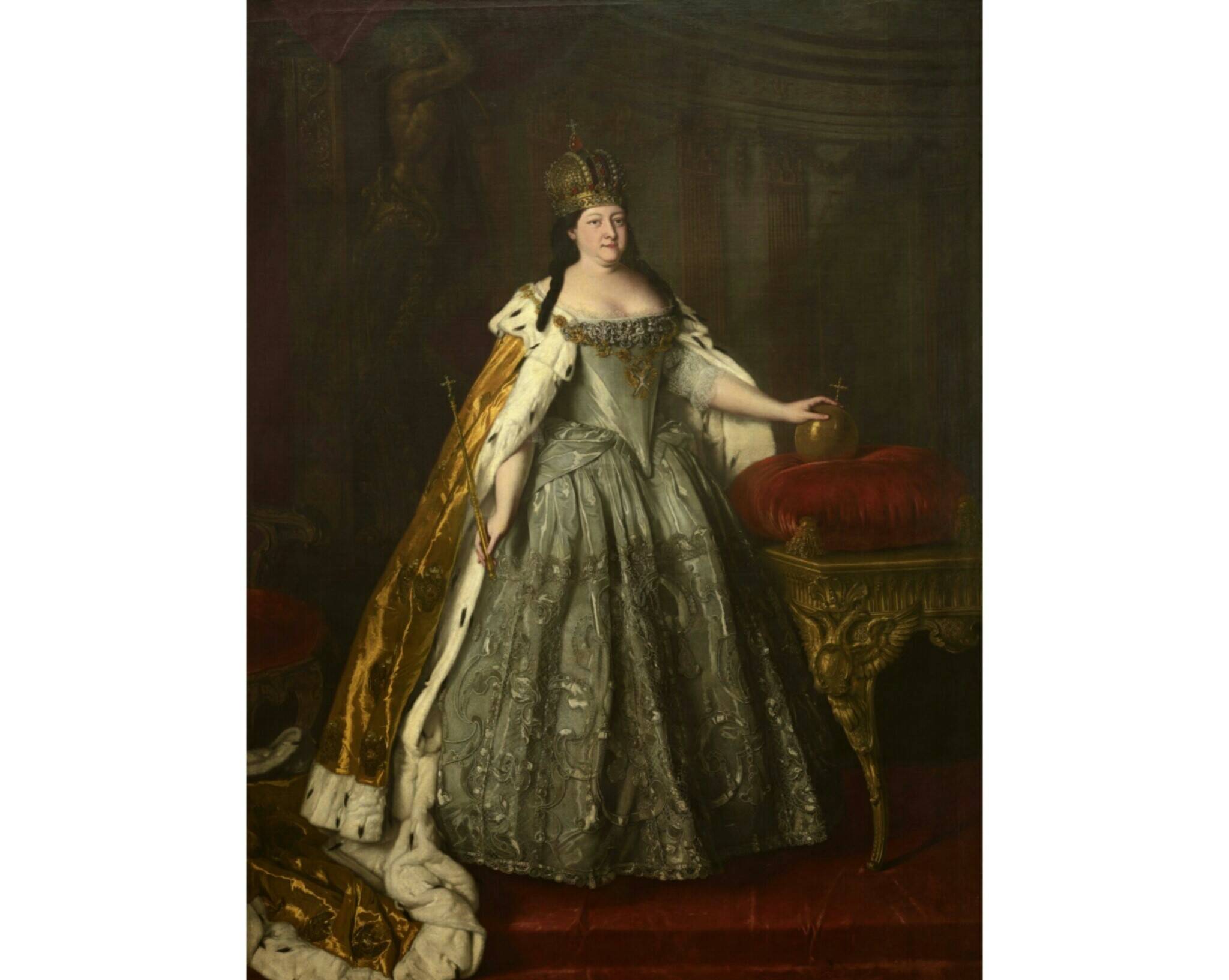 Луи Каравак. Портрет императрицы Анны Иоанновны, 1730 год. Из собрания Третьяковской галереи