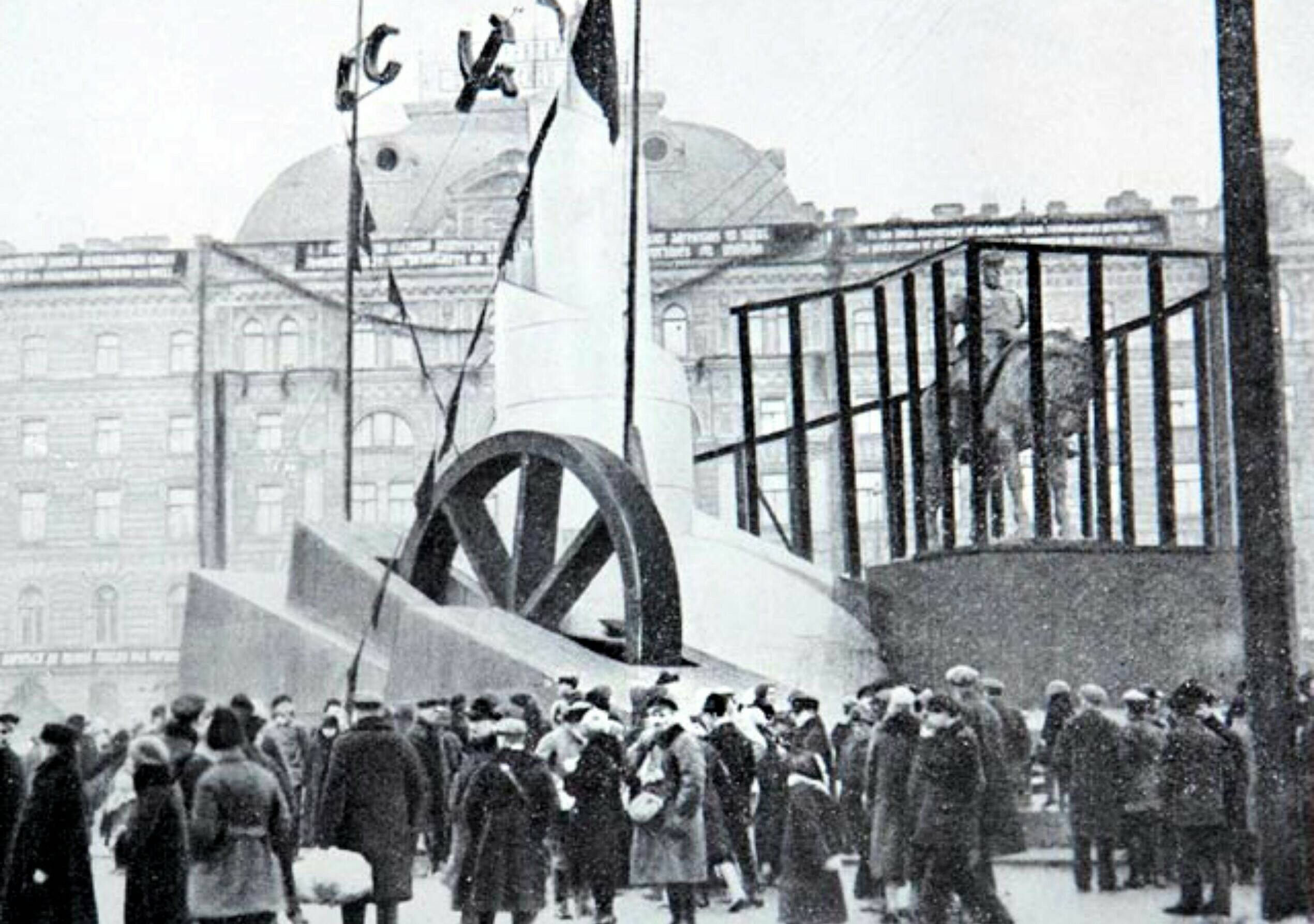 Праздничное оформление, площадь Восстания, 1927 год.