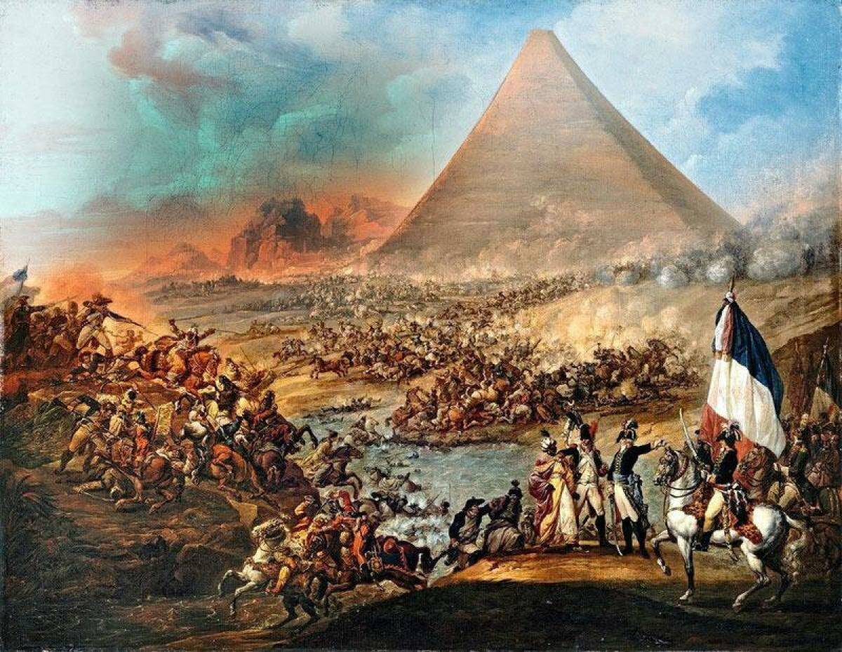 Битва у пирамид в Египте