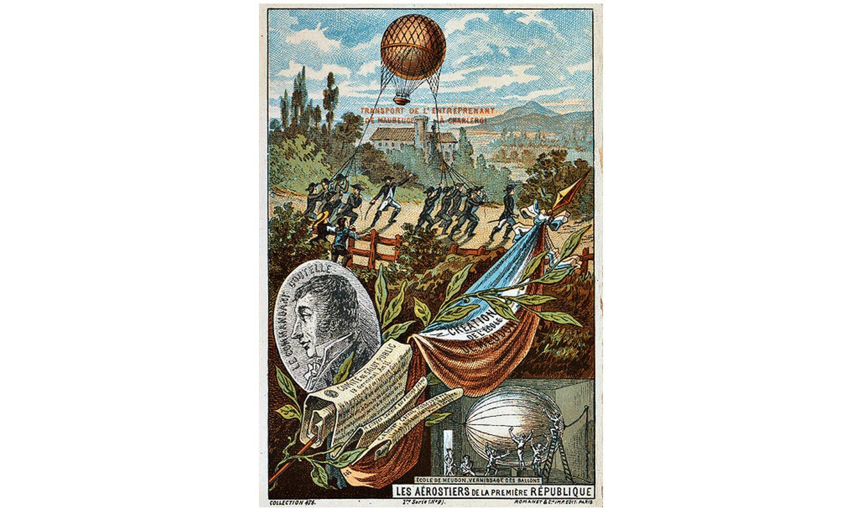 Транспортировка воздушного шара к Шарлеруа, 22-23 июня 1794 г.