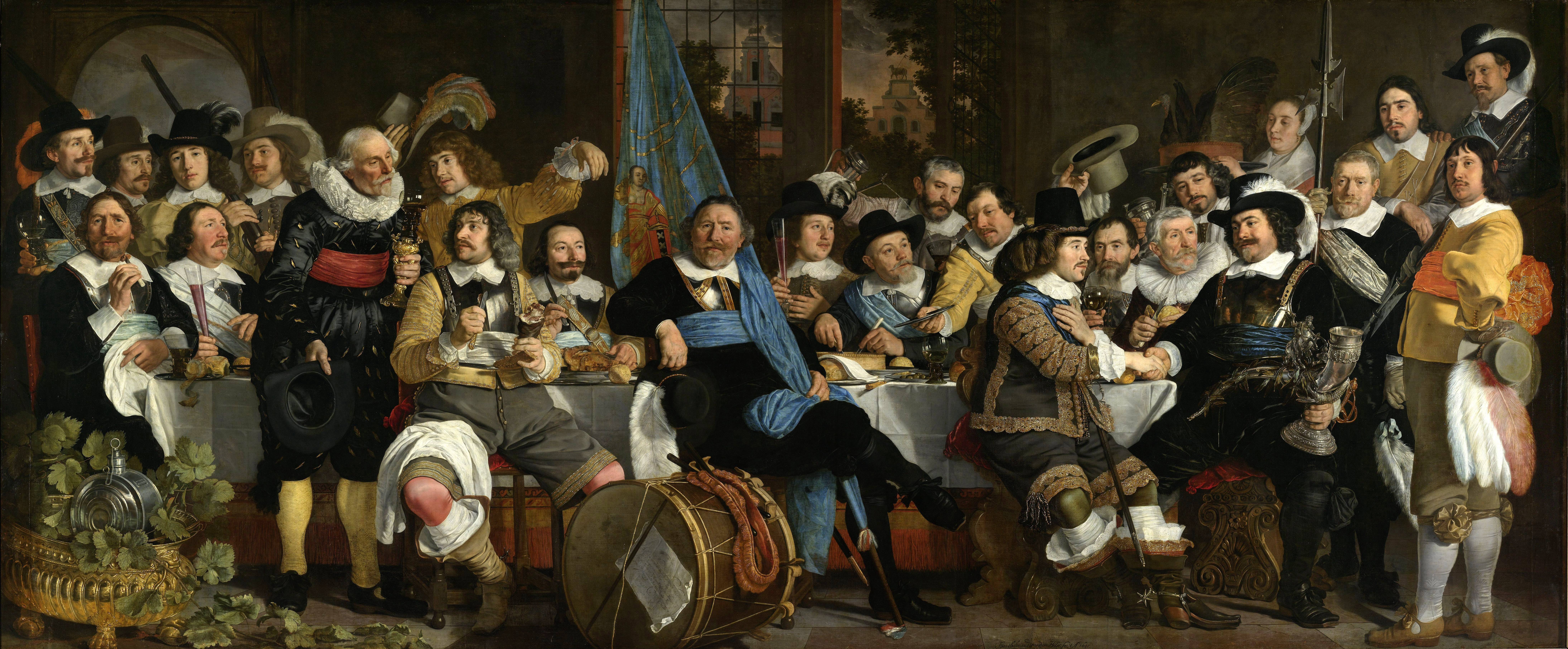 Бартоломеус ван дер Хелст. Торжество по поводу подписания Мюнстерского договора. 1648 год. Рейксмюсеум, Амстердам.