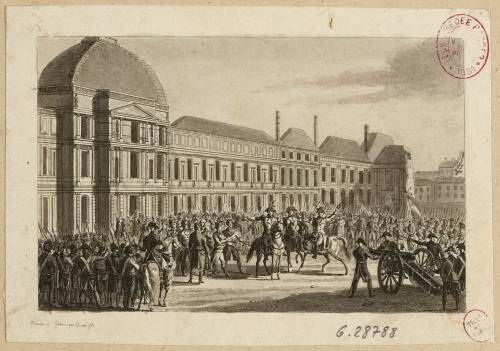Мятеж жирондистов 31 мая 1793 года. Рисунок Луи-Франсуа Куше. 1788-1798 годы. Коллекция Парижского музея