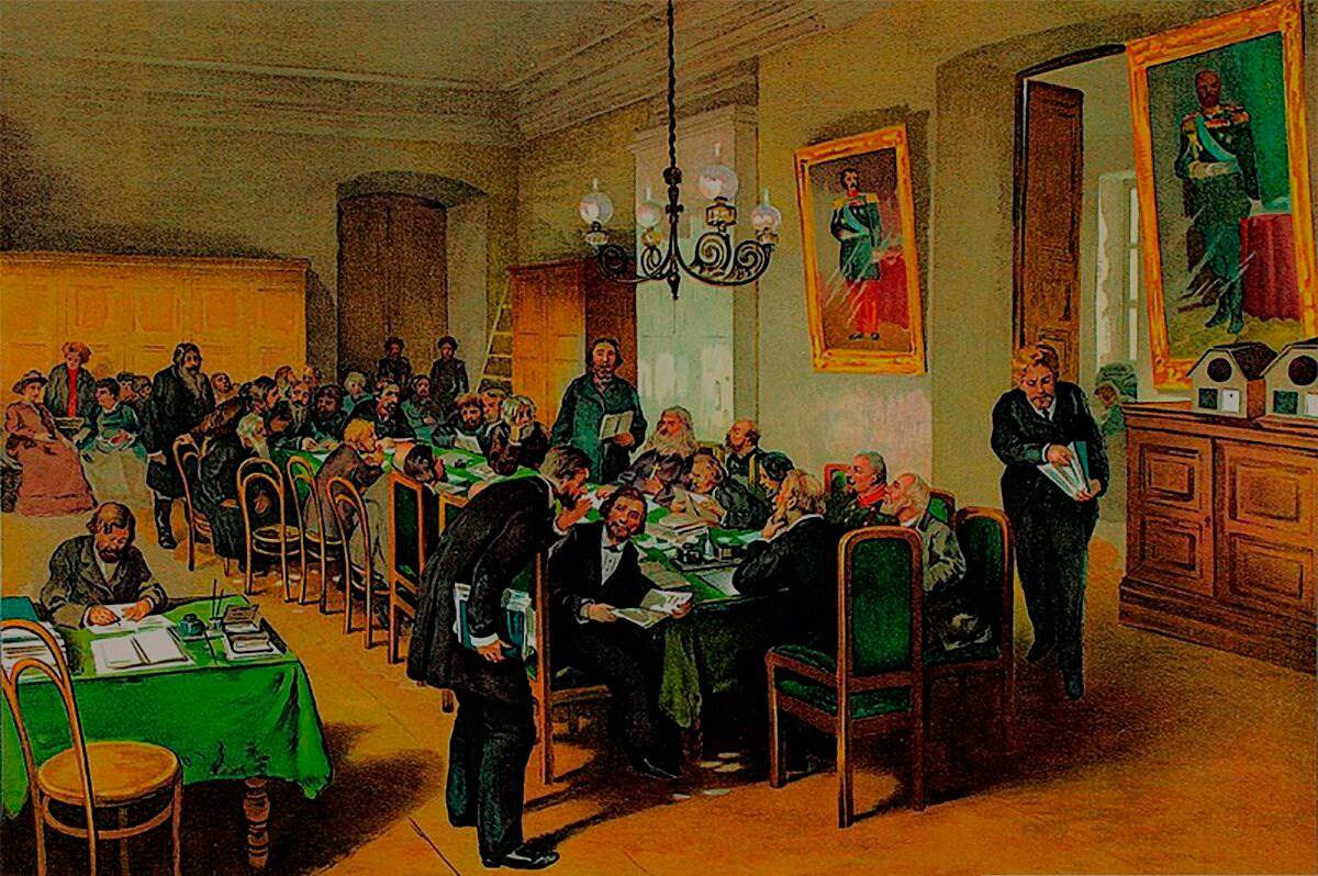 Заседание российского земства при Александре II