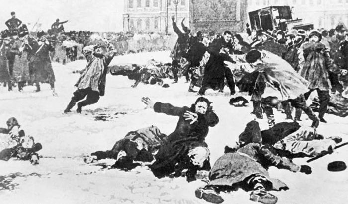 Расстрел мирной демонстрации. Санкт-Петербург, 9 января 1905 г. Архив ТАСС