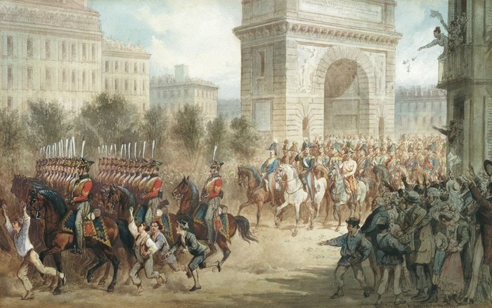 Вступление русских войск в Париж в 1814 году