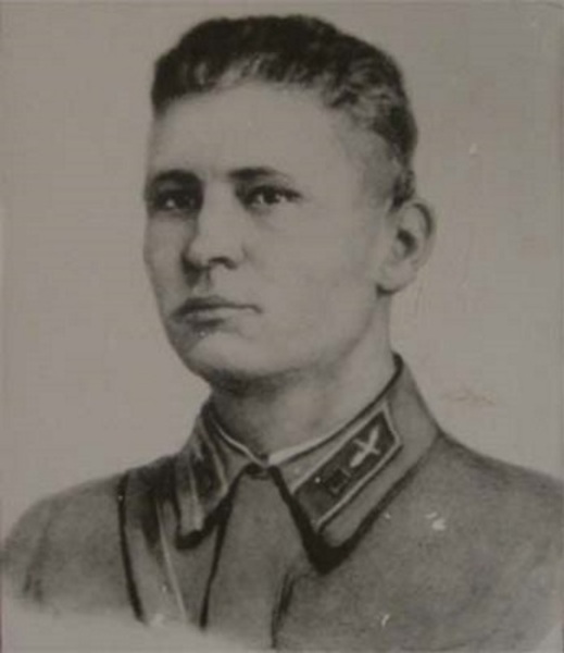 Младший лейтенант Степан Здоровцев, весна 1941 года. Рисунок с фотографии