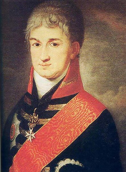 Портрет графа Николая Резанова, одного из главных инициаторов создания и защитника интересов Российско-Американской компании. Неизвестный художник, 1803 год