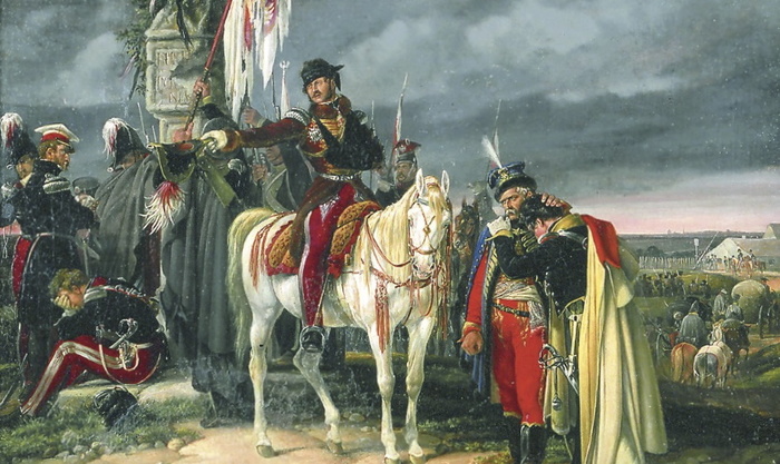 «Конец Польши 1831». Картина работы Дитриха Монтена, 1832 год