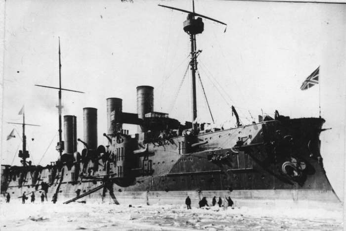Броненосный крейсер «Громобой» во Владивостоке, зима 1903-1904 годов