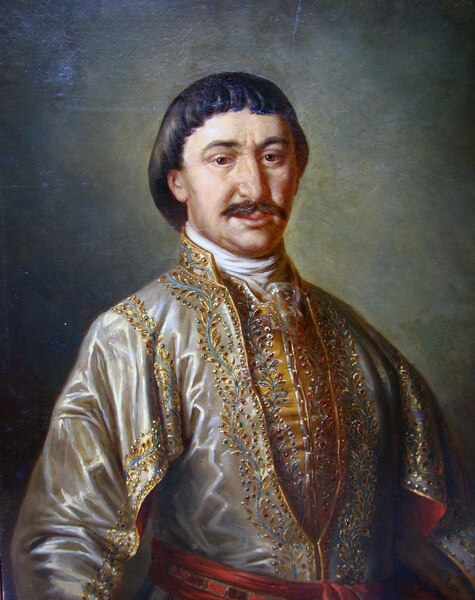 Князь Гарсеван Чавчавадзе, генерал-адъютант царя Ираклия II. Портрет неизвестного художника, конец XVIII века