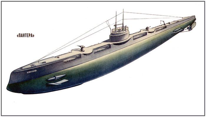 Общий вид подводной лодки «Пантера»