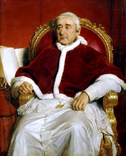 Портрет Папы Римского Григория XVI работы художника Поля Делароша, 1830-е годы