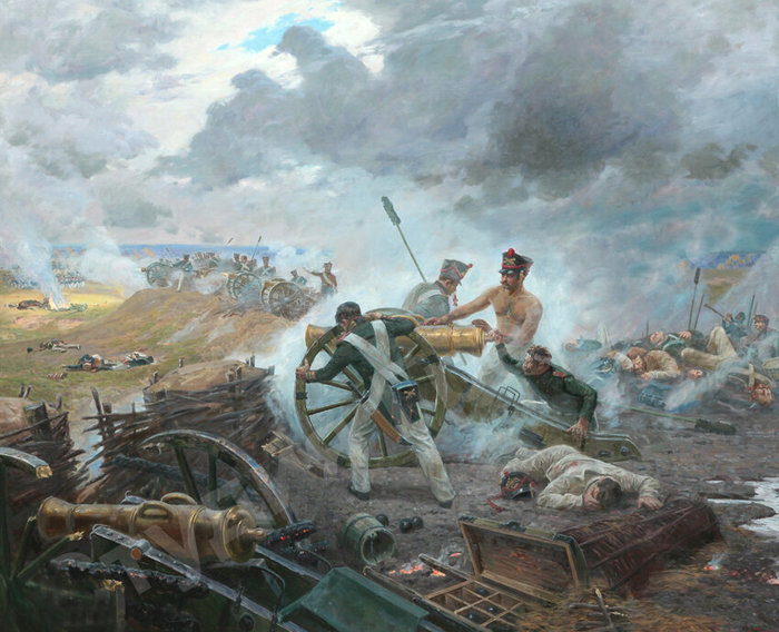 Подвиг артиллеристов Раевского