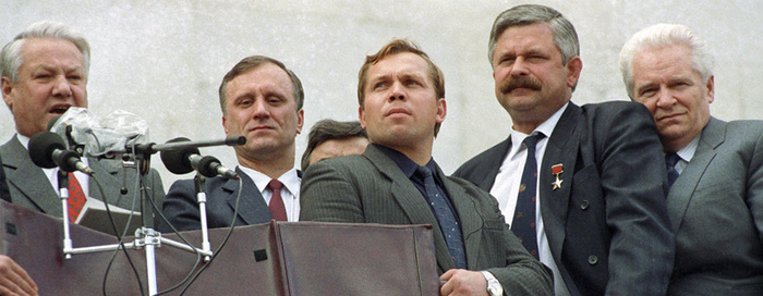 Ельцин и Руцкой ещё вместе, 1991 год