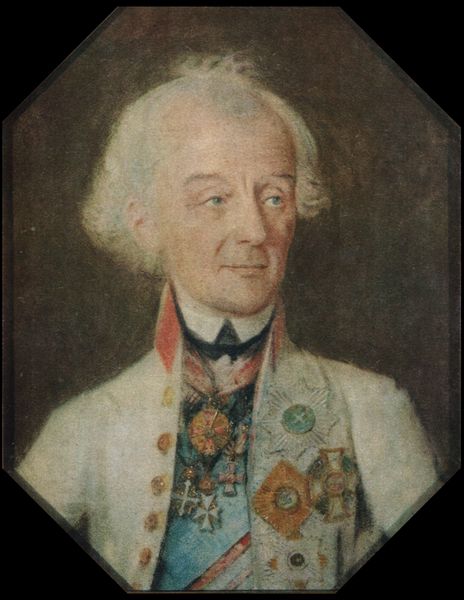 Последний прижизненный портрет генералиссимуса Александра Суворова, написанный с натуры в Праге в январе 1800 года художником Иоганном Генрихом Шмидтом