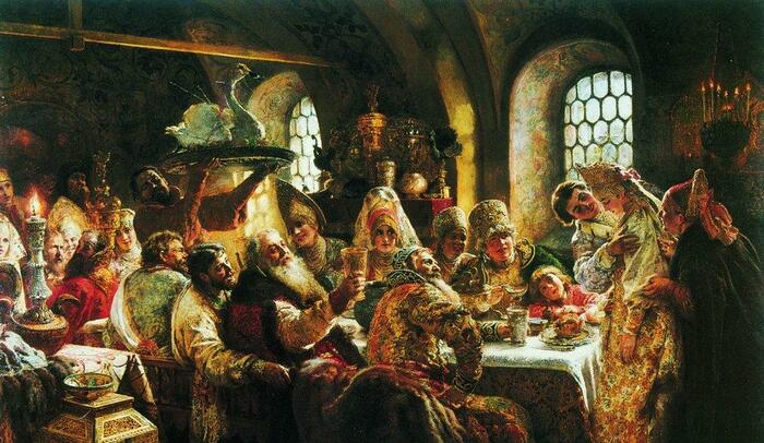 Константин Маковский. Боярский свадебный пир в XVII веке