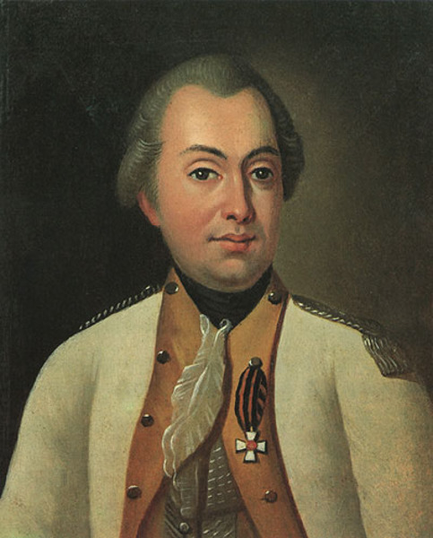 Портрет Михаила Голенищева-Кутузова в мундире полковника Луганского пикинёрного полка, которым он командовал с 1777 по 1783 годы