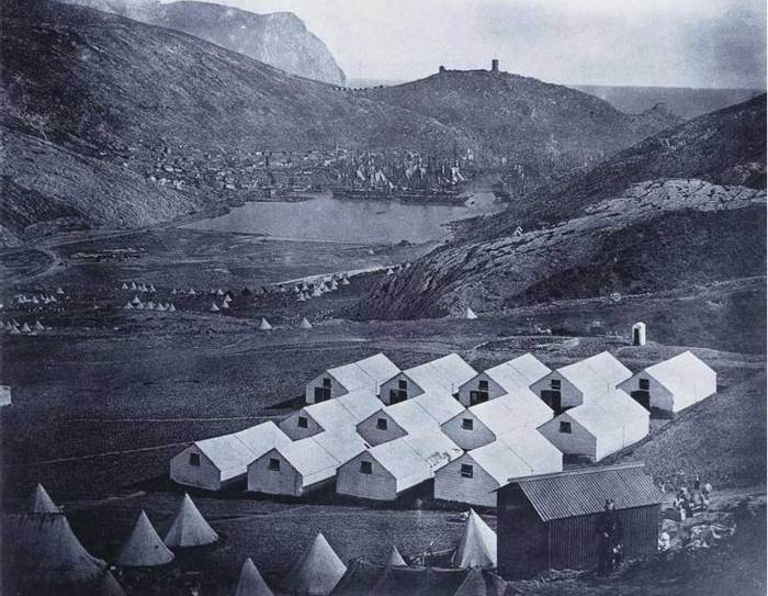 Военный лагерь английских войск около Балаклавы