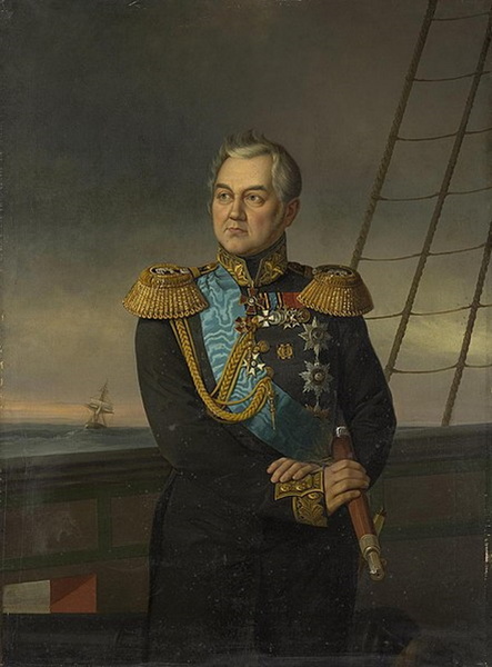 Портрет адмирала Михаила Лазарева работы художника Георга фон Ботмана, 1873 год