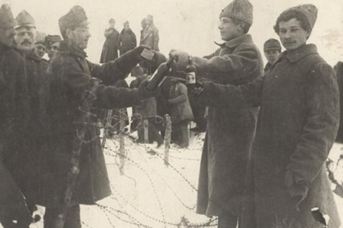 Русские и Австро-венгерские солдаты