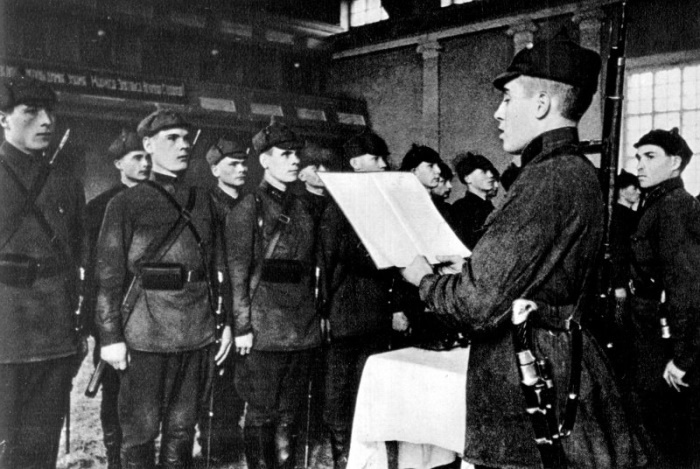 Принятие присяги в одной из частей Красной Армии, 1939 год