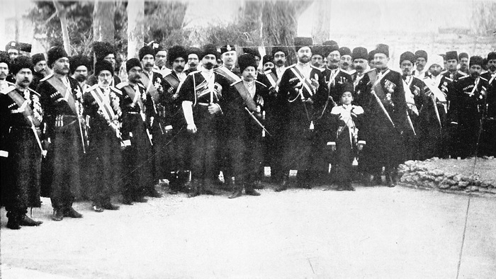 Казаки персидской бригады. Апрель 1909 года