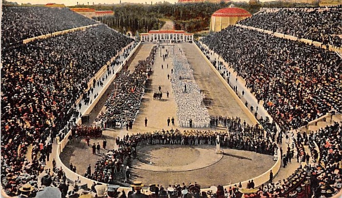 Открытие летних Олимпийских игр в Афинах. 1896 год. Файл: ольга-олимпиада