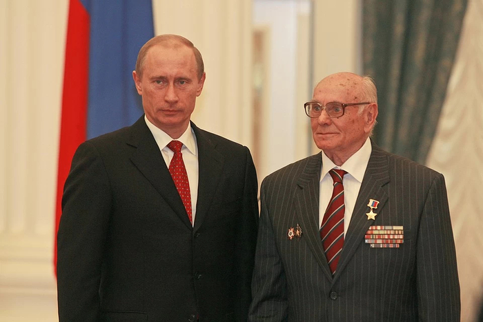 Президент РФ В.В. Путин и А.Н. Ботян
