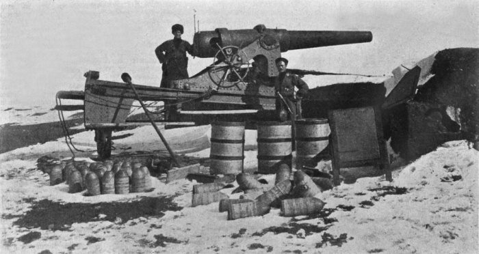 Взятие Эрзерума. Одно из орудий, оставленных турками на форту Меджидие. Фотография из журнала «Нива», №11 за 1916 год