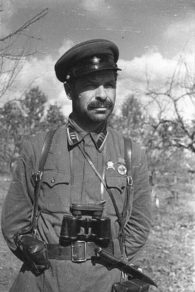Командир 96-го танкового полка 48-й танковой дивизии подполковник Константин Шукшин, окрестности Великих Лук, 15 августа 1941 года