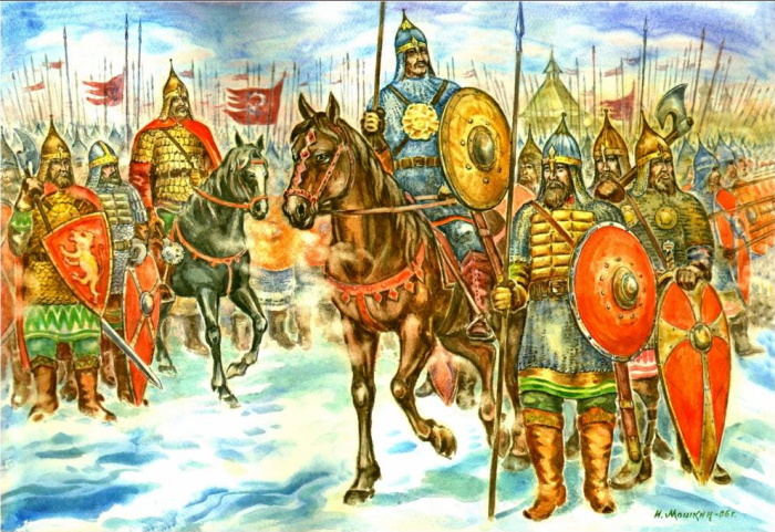 «Ситская битва — начало». Картина художника Игоря Мошкина, 2006 год