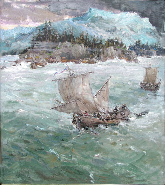 Купеческие корабли у берегов Аляски